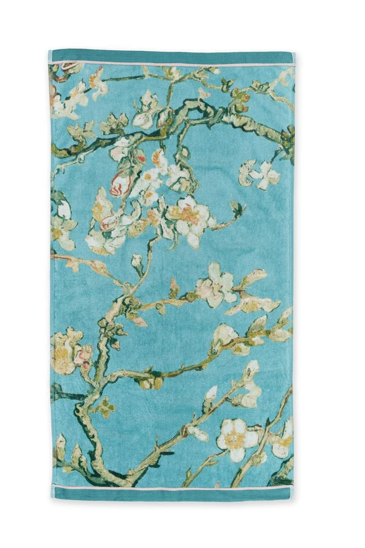 BH Van Gogh osuška z bavlněného froté Mandlové květy modrá 70x140 cm