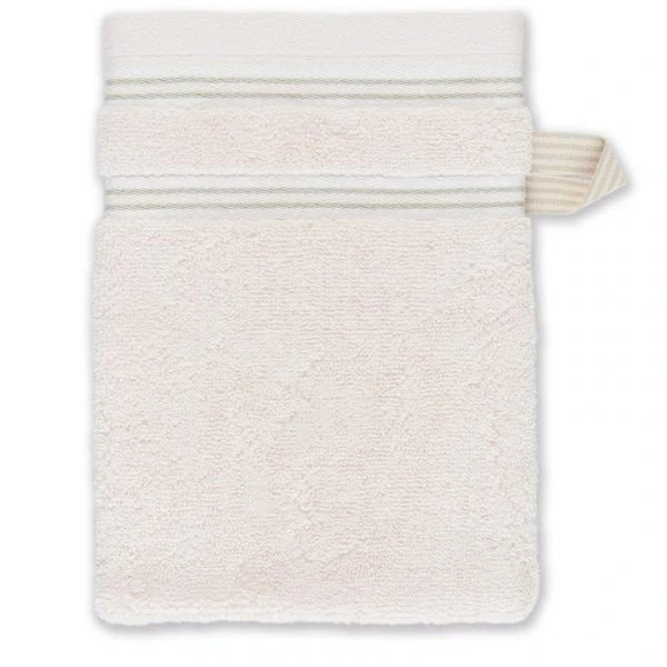Bavlněný froté ručník na ruce Fleurir 50x50, krémově bílá