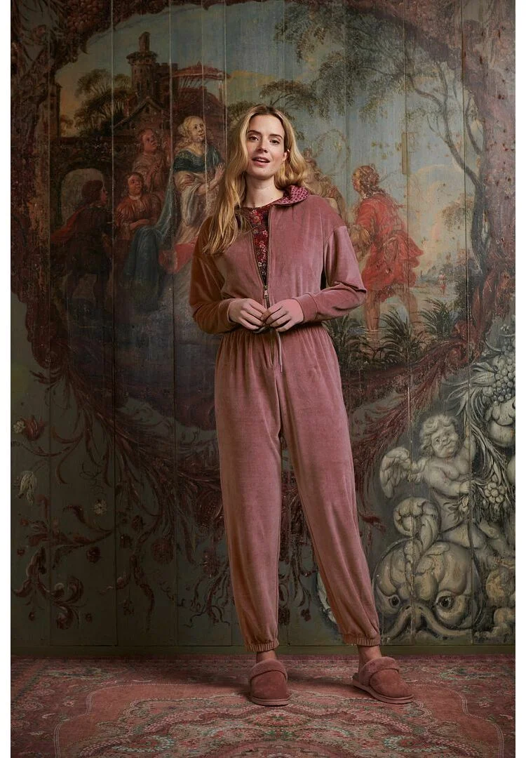 Pip Studio Phoebe overal Velvet Solid, lila