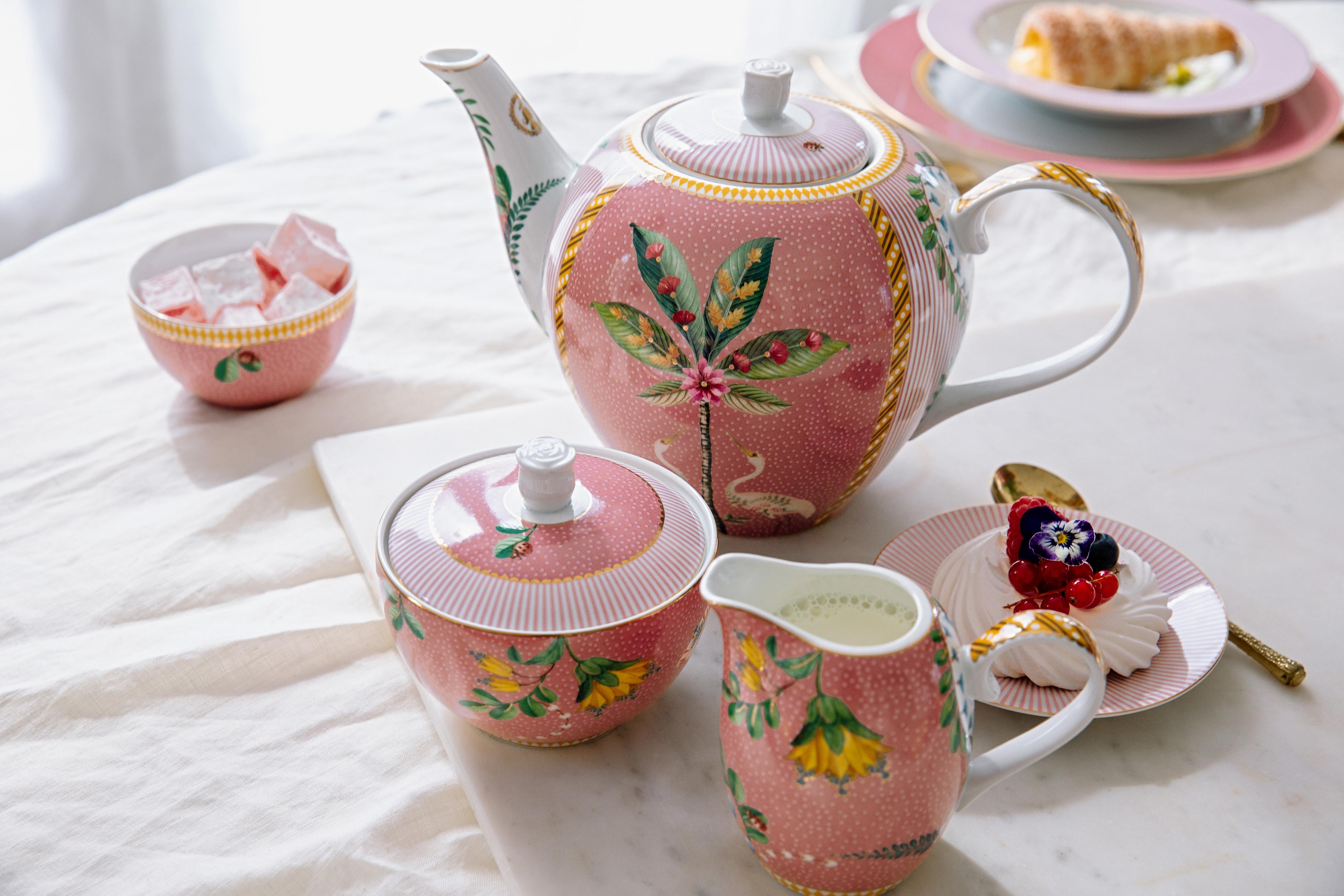 Pip Studio La Majorelle cukřenka 300ml, růžová