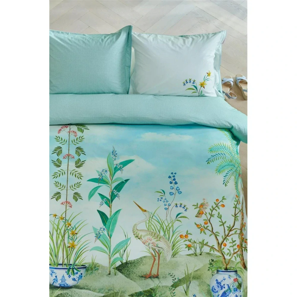 Pip Studio perkálové povlečení Jolie bílé 200x200 + 2x 70x90 cm