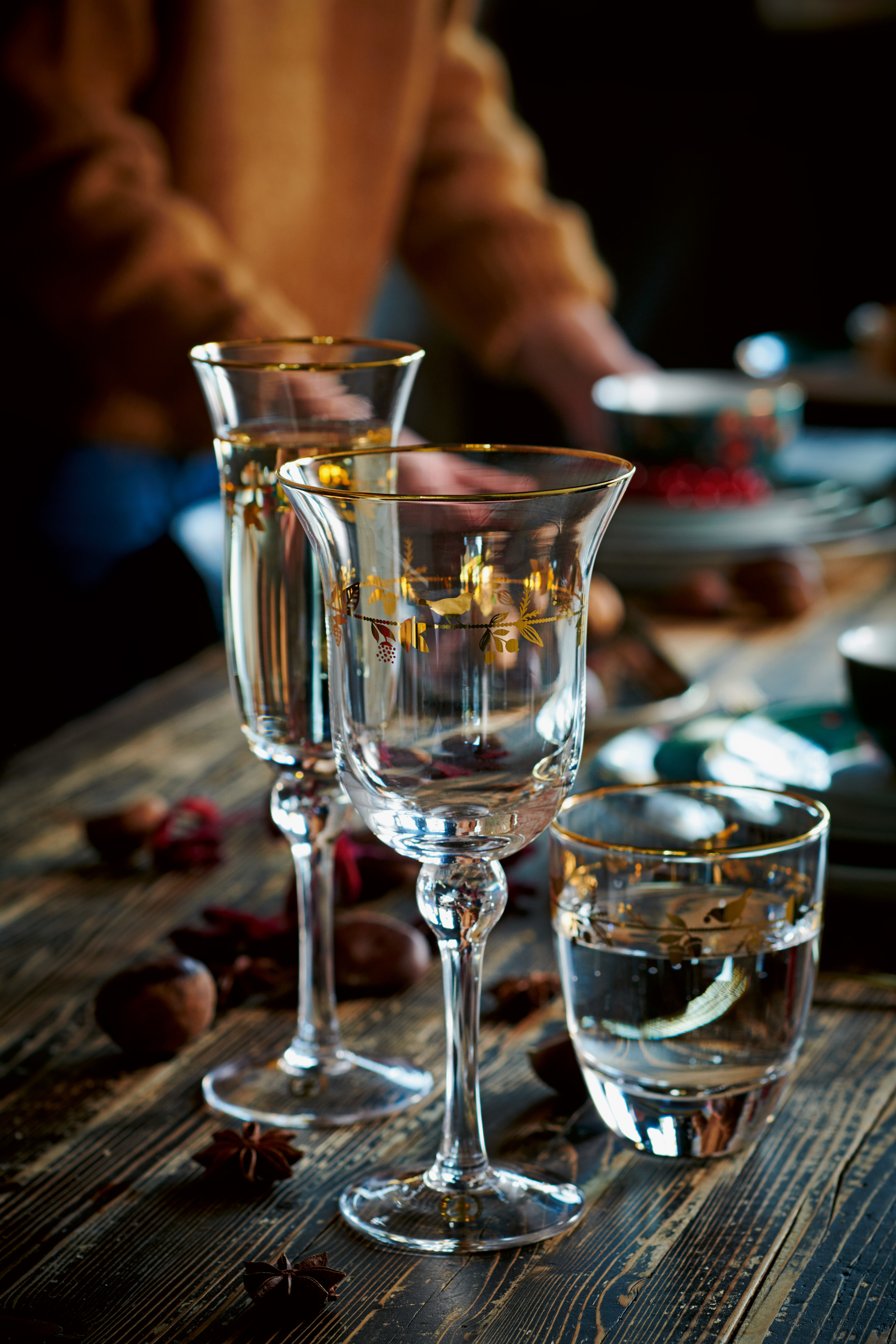 Pip Studio Love Birds sklenice na víno, 365ml