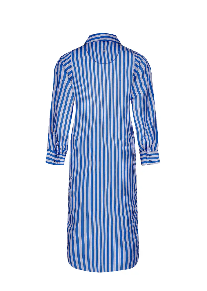 Pip Studio Darla dlouhá propínací košile Sumo Stripe, modrá