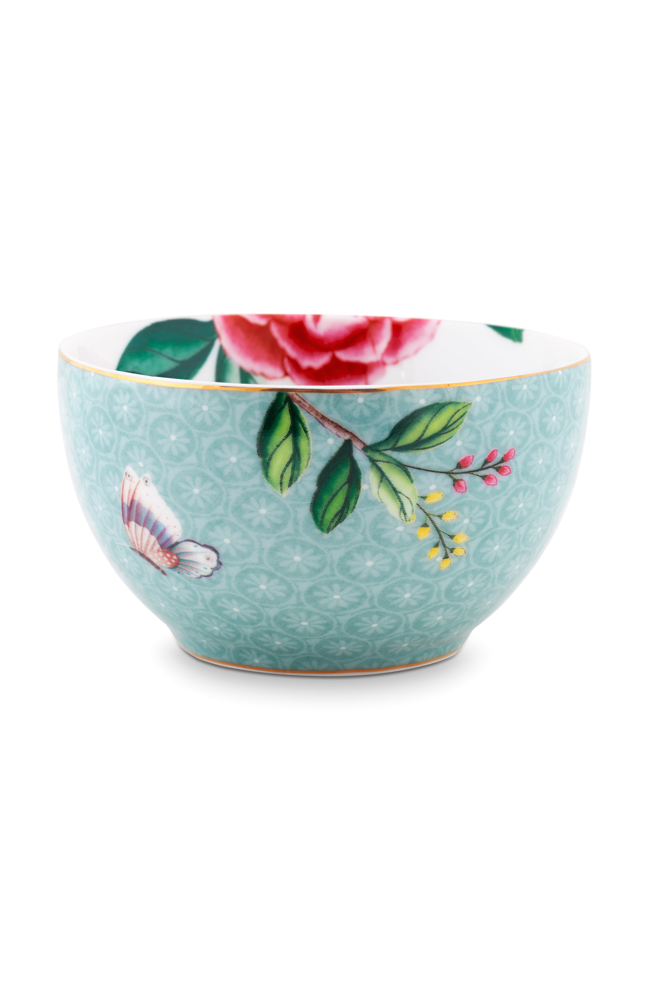 Pip Studio Blushing Birds miska Ø9,5cm, modrá