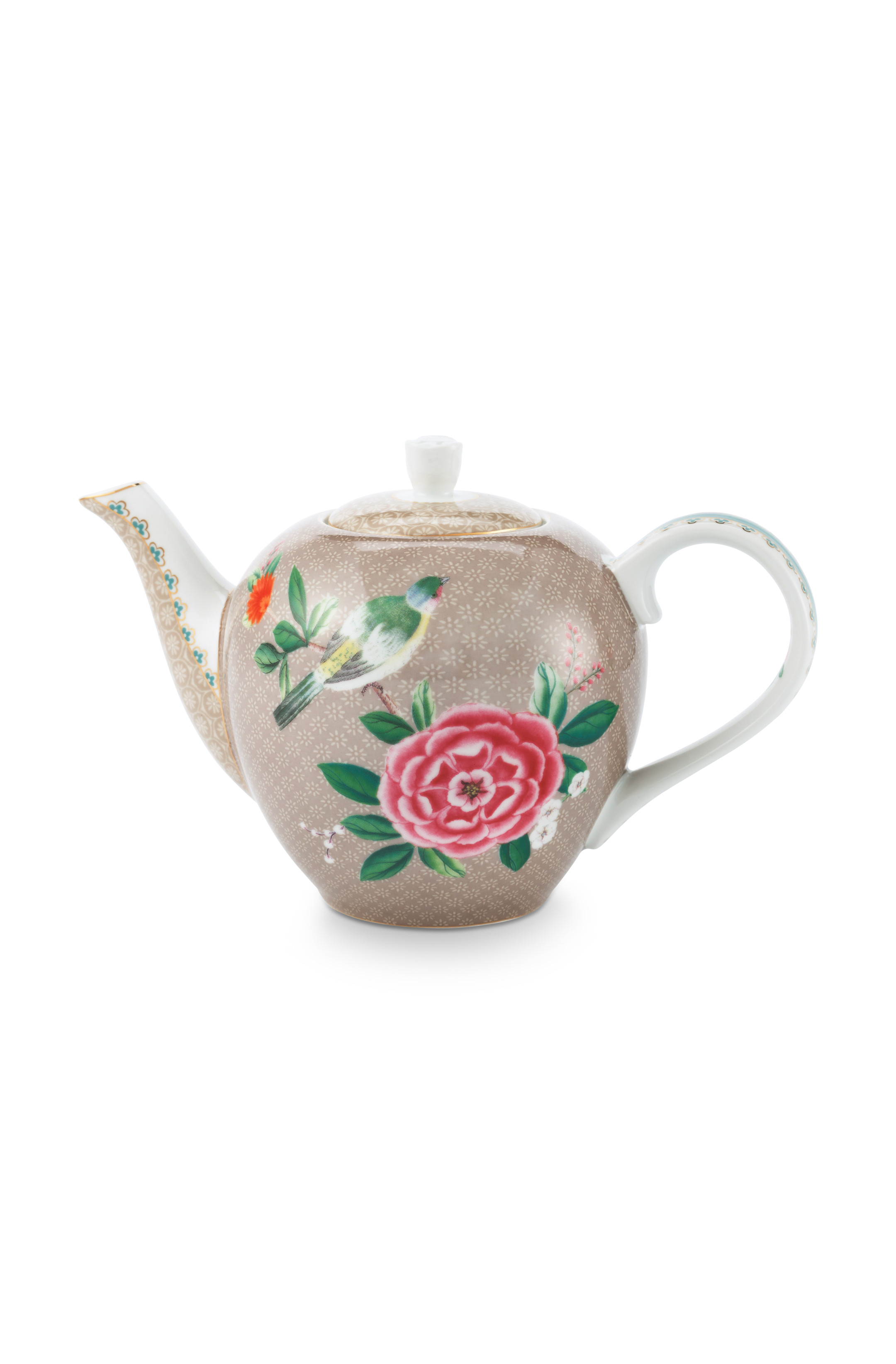 Pip Studio Blushing Birds čajová konvice 750ml, khaki