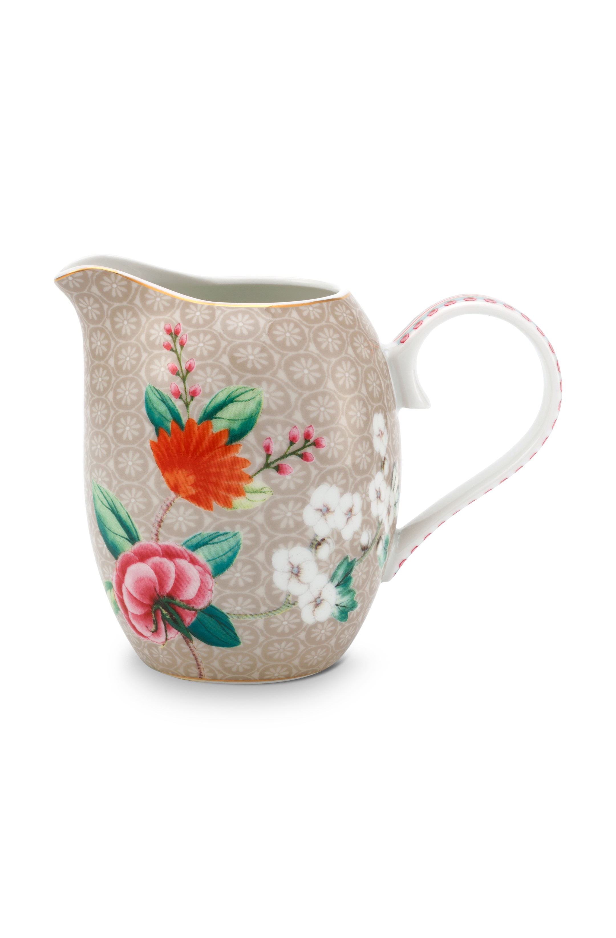 Pip Studio Blushing Birds mlékovka 250ml, khaki