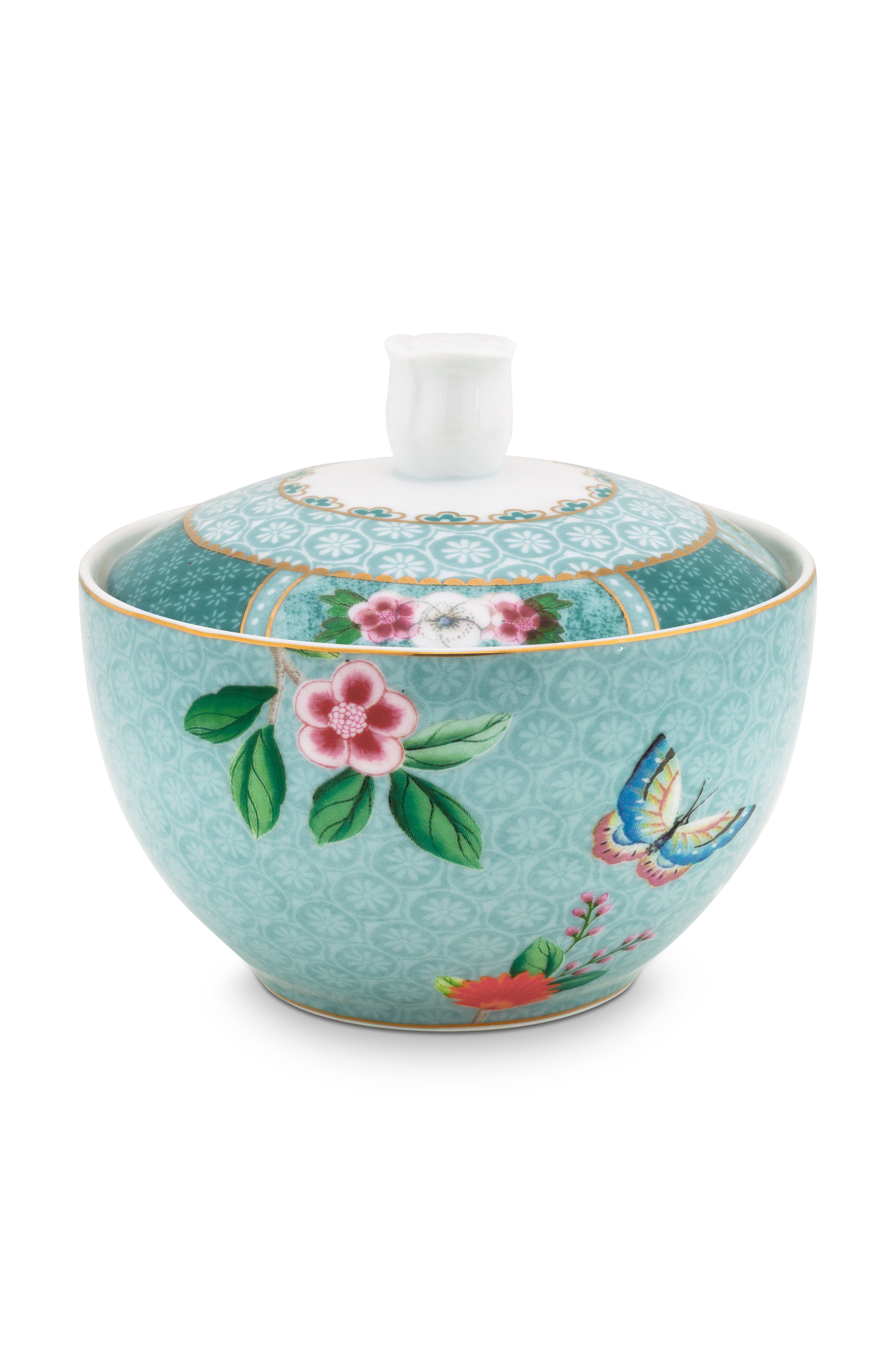 Pip Studio Blushing Birds cukřenka 300ml, modrá