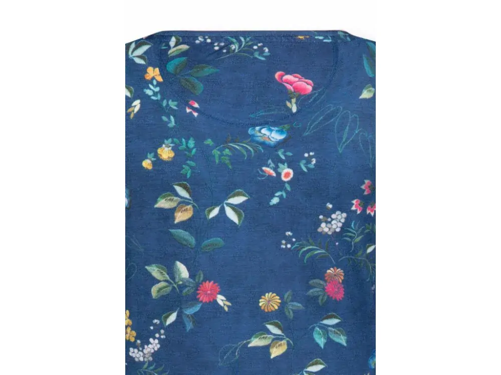 Pip Studio Tilly tričko s krátkým rukávem Tokyo Blossom, modré