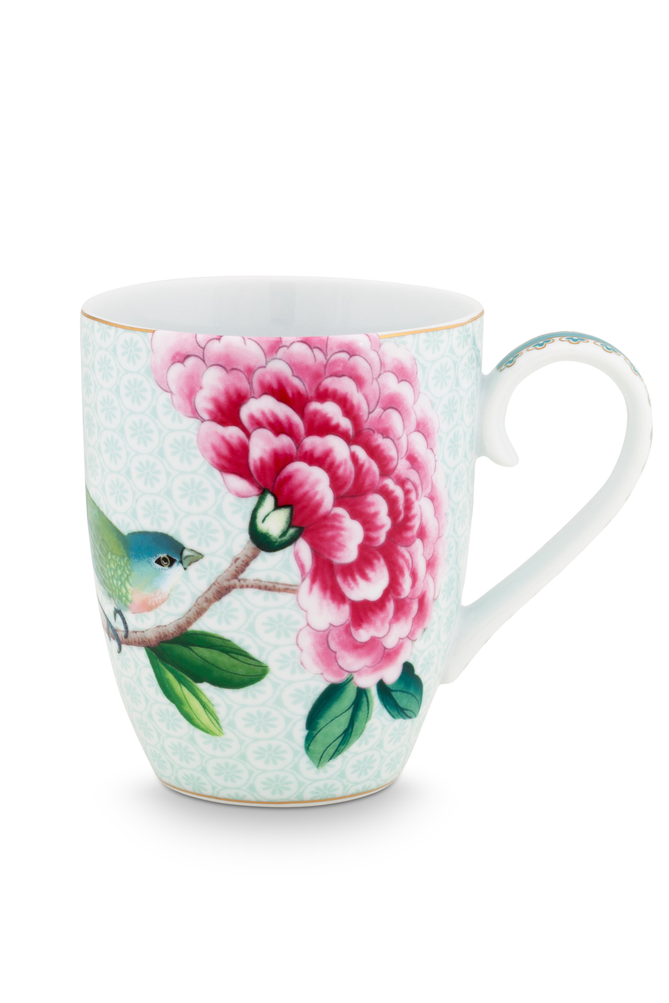 Pip Studio Blushing Birds sada 2 ks hrnků 350ml, bílá