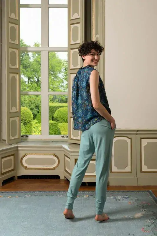 Pip Studio Timmy tílková halenka Kyoto Festival, modrá