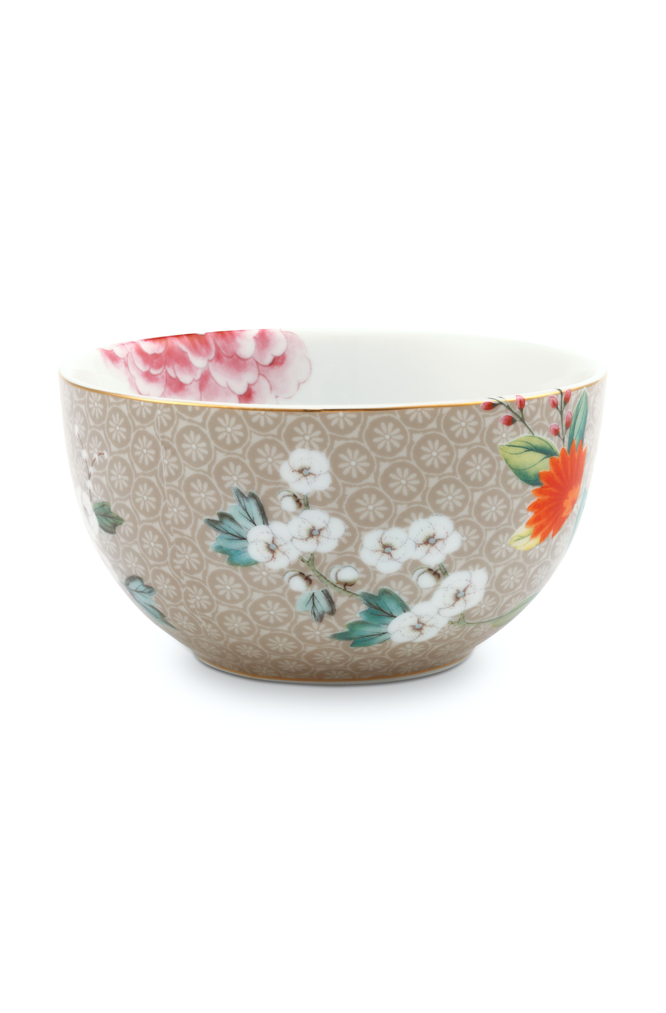 Pip Studio Blushing Birds miska Ø12cm, khaki