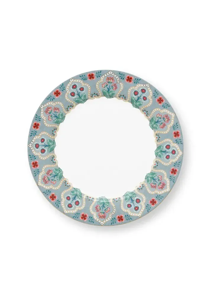 Pip Studio Flower Festival Oriental sada 4 kusů talířů Ø21cm, modrá