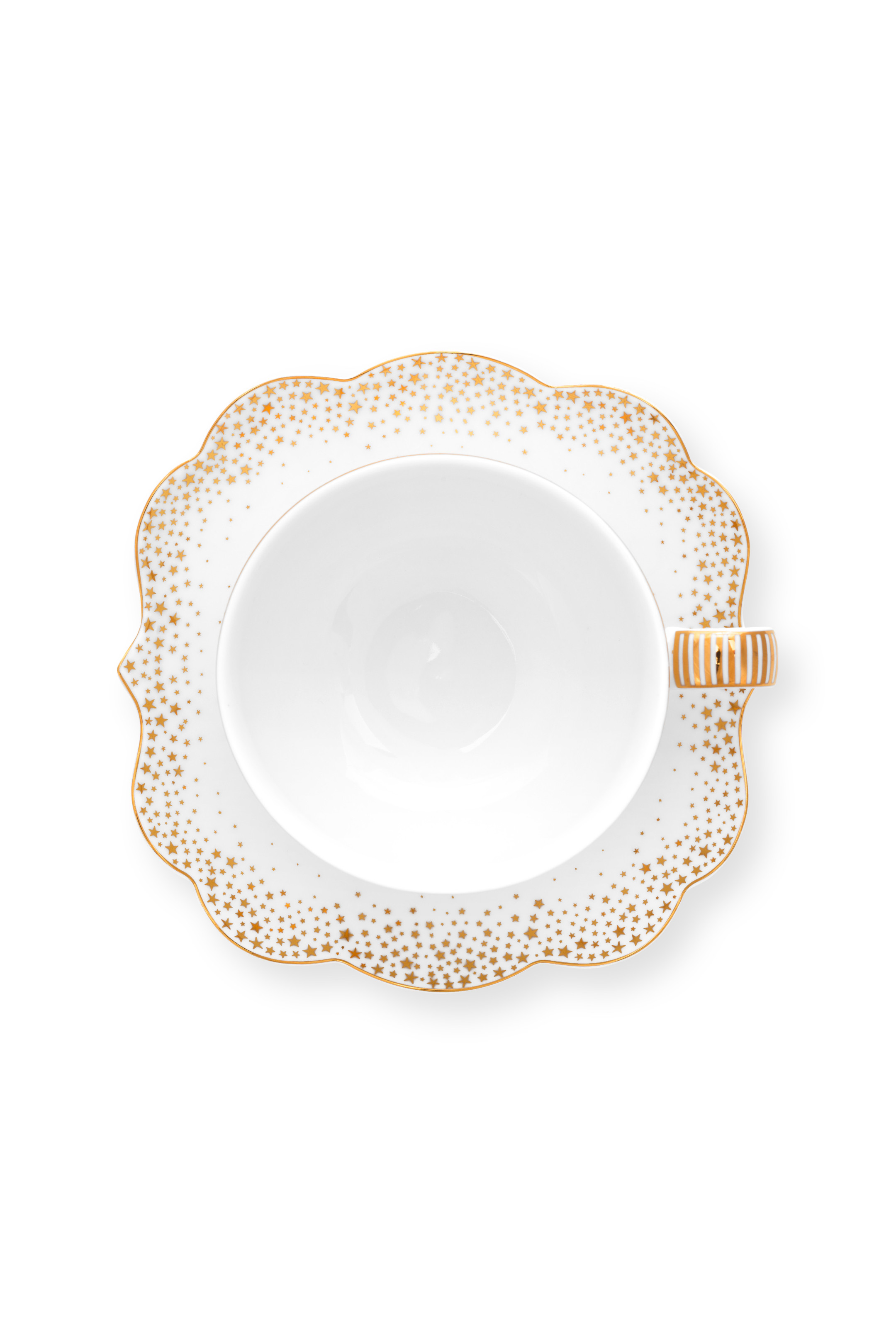 Pip Studio Royal Winter espresso šálek s podšálkem 100ml, bílý