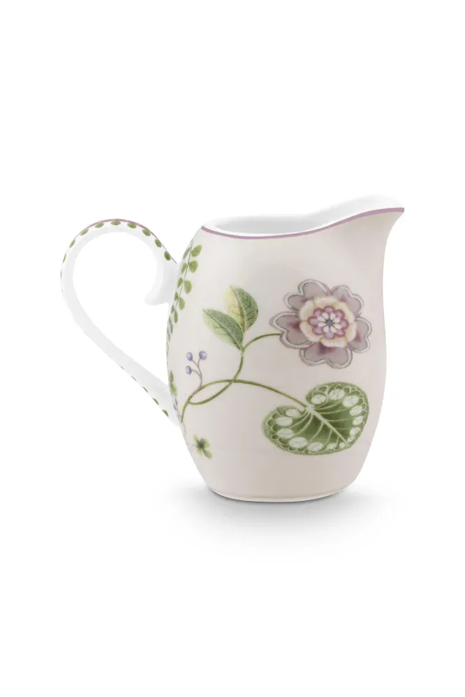 Pip Studio Lily & Lotus mlékovka 250 ml, bílá