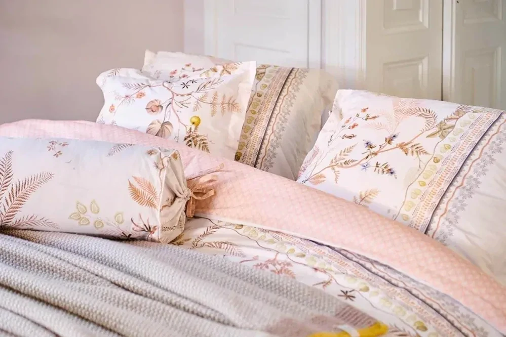 Pip Studio perkálové povlečení Salento bílé 140x200 + 70x90 cm