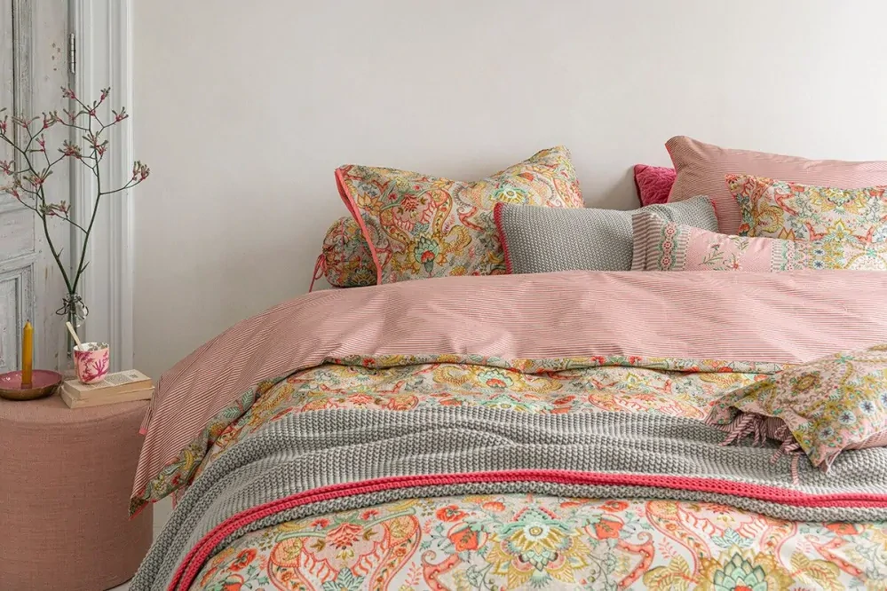 Pip Studio perkálové povlečení Kyoto Festival žluté 140x200 + 70x90 cm