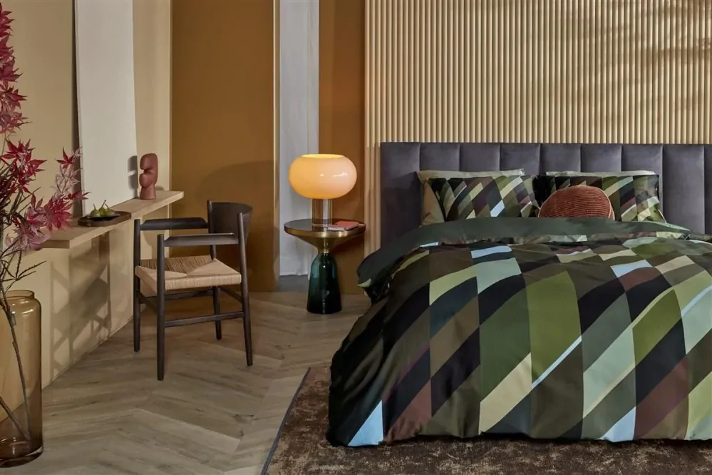 Kardol ložní povlečení do pánské ložnice Sackville zelené prodloužená délka 