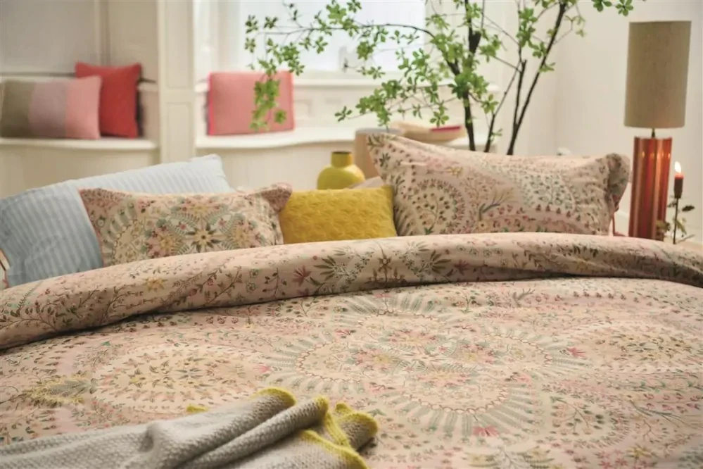 Pip Studio perkálové povlečení Alfombra pískové 140x200 + 70x90 cm