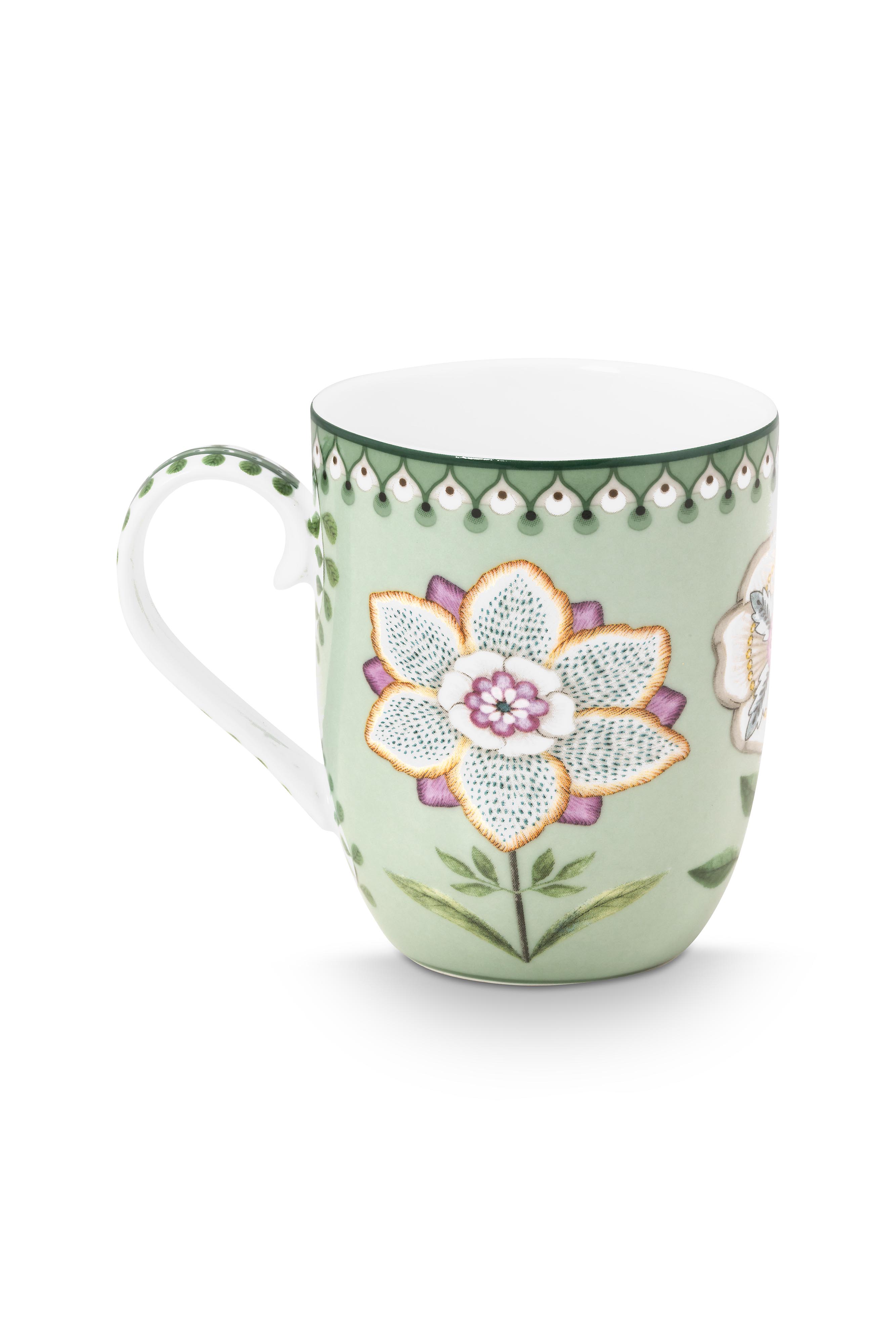 Pip Studio Lily & Lotus hrnek 180ml, zelený