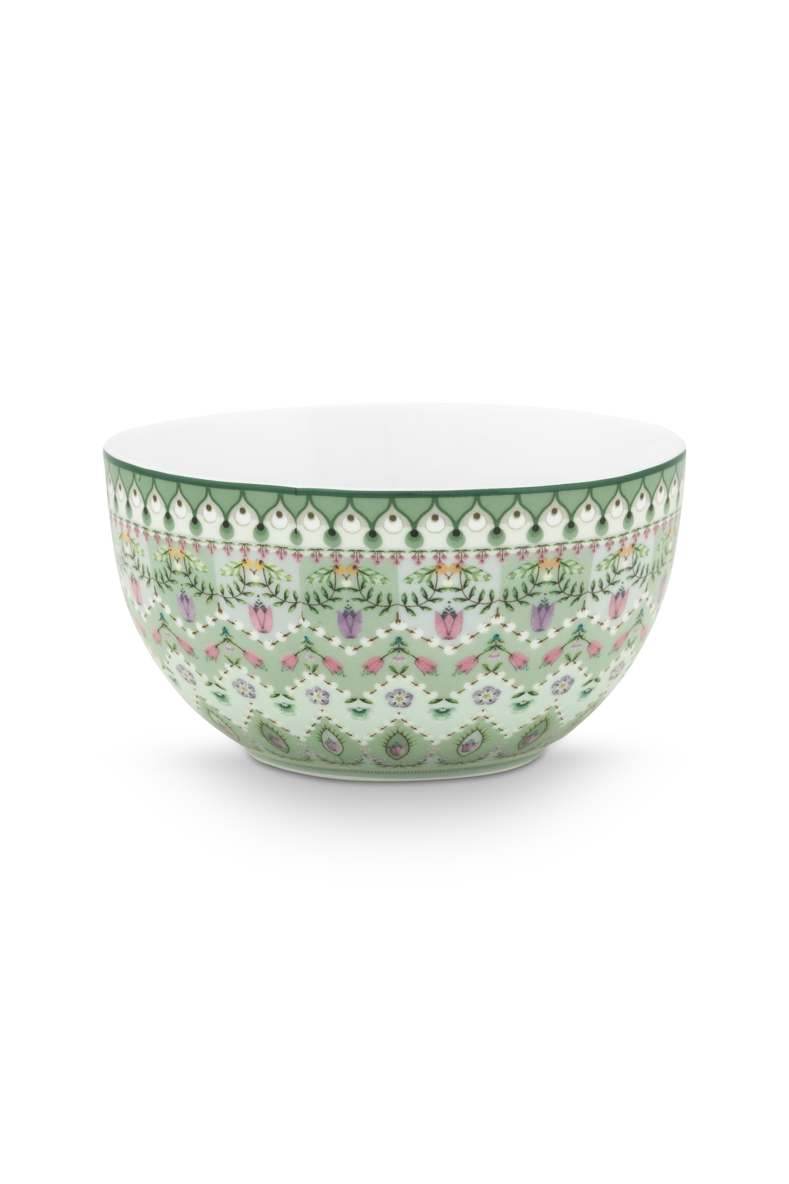Pip Studio porcelánová miska Lily Lotus Ø12cm, zelená