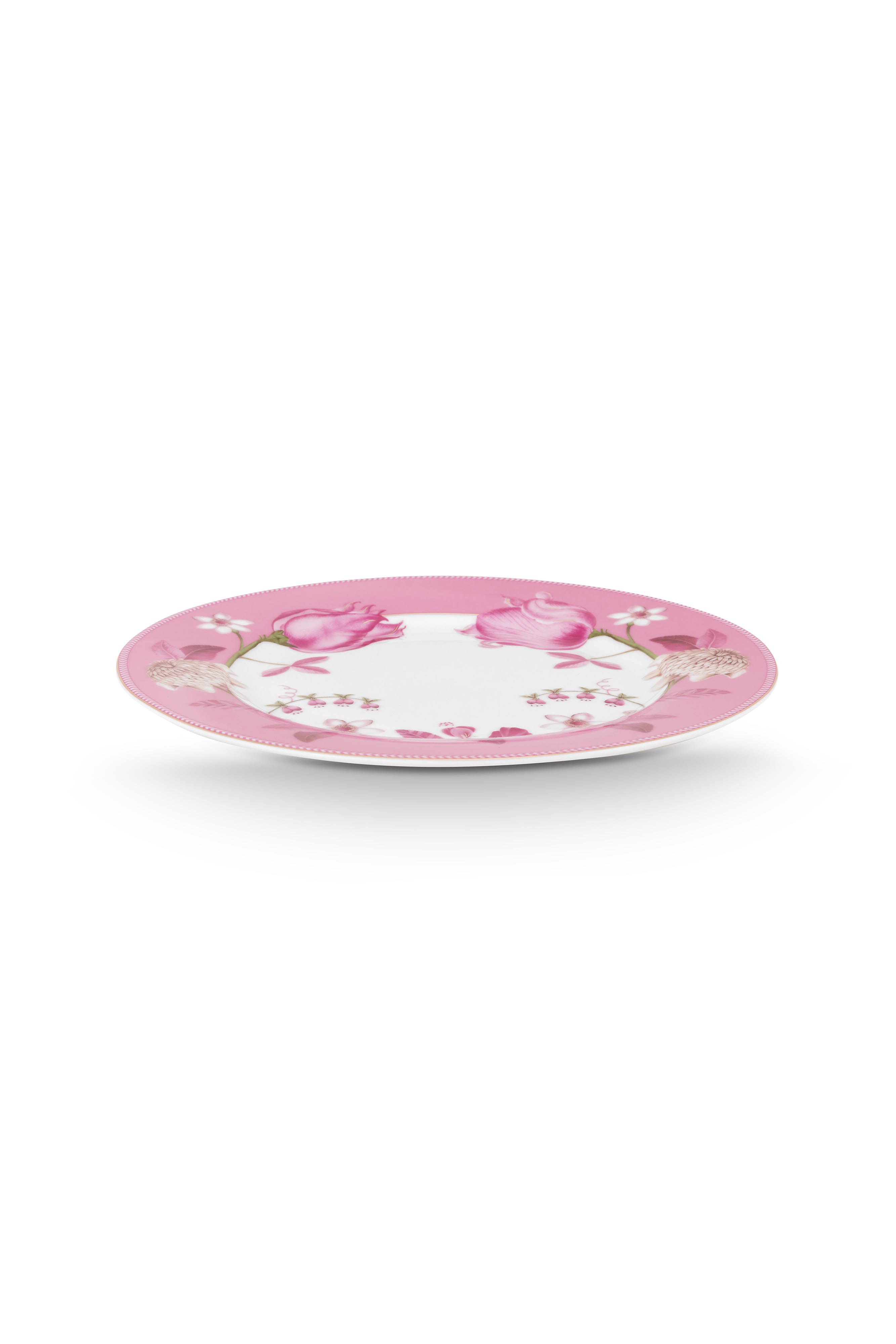 Pip Studio Jolie Tulip talíř ∅23cm, růžový