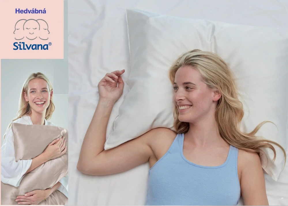 Silvana hedvábný povlak na polštář, 60x70, hedvábí, přírodní bílá