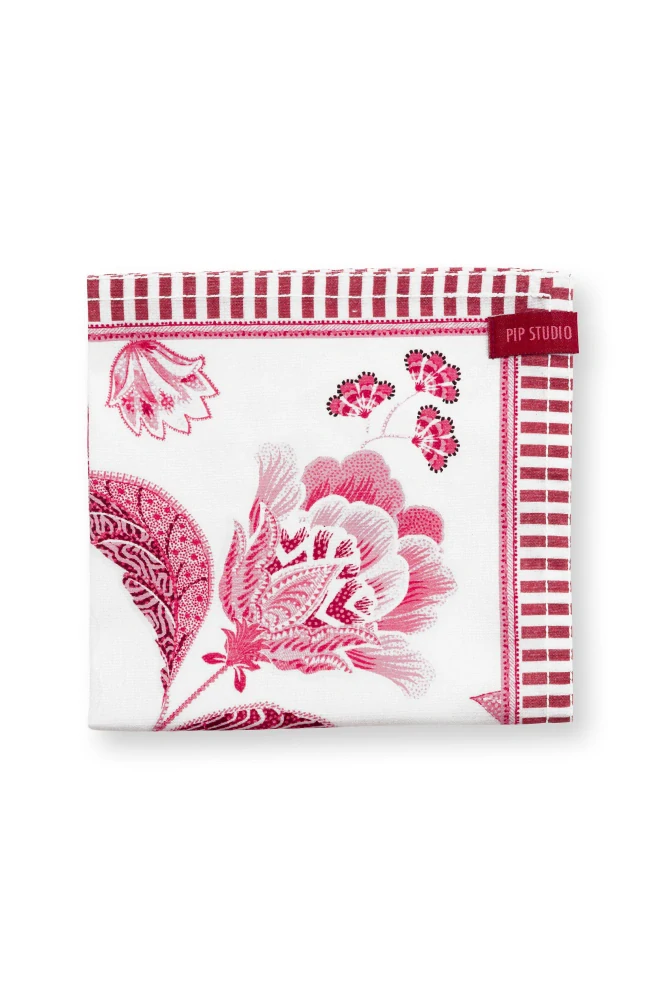 Pip Studio Royal set 4ks látkových ubrousků 40x40cm, červený