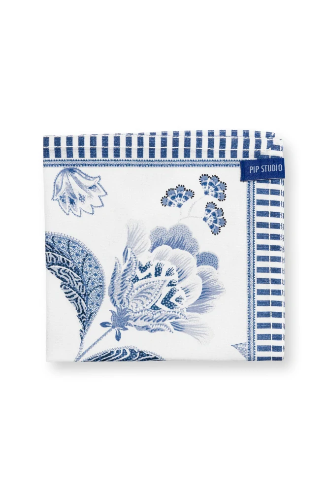 Pip Studio Royal set 4ks látkových ubrousků 40x40cm, modrý