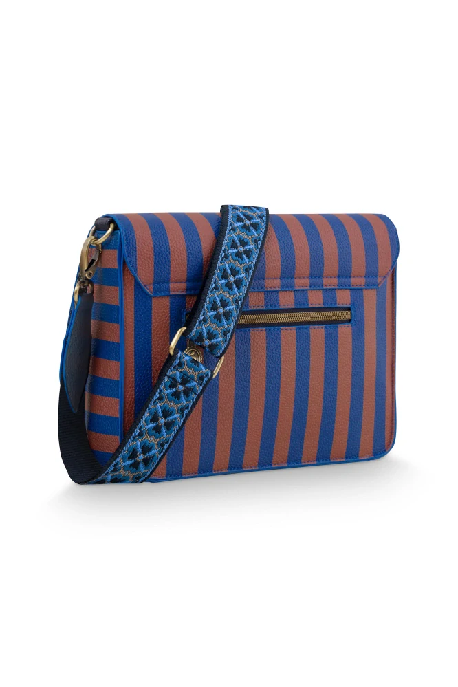 Pip Studio Fenna Stripe Cross Body kabelka, modrá