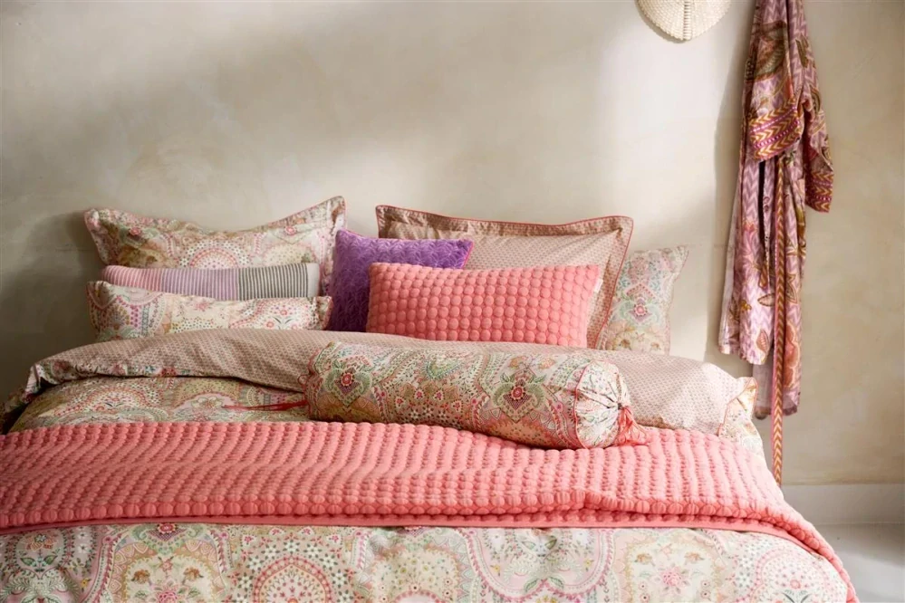 Pip Studio perkálové povlečení Jabali Flower korálové 140x200 + 70x90 cm