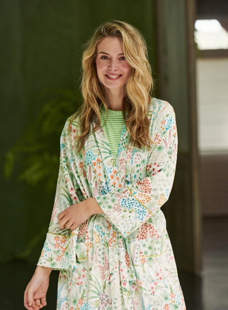Pip Studio Naomi kimono Querida, bílé