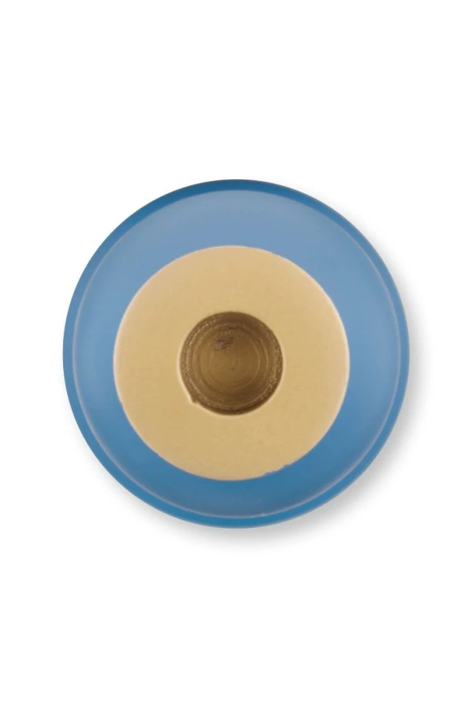 Pip Studio kovový svícen střední, světle modrý