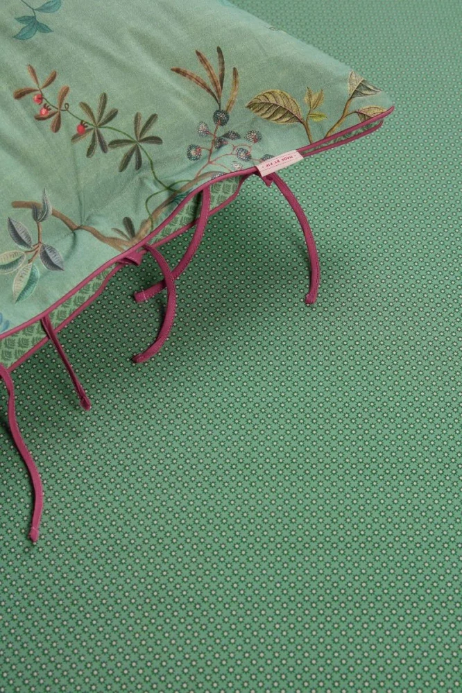 Pip Studio perkálové prostěradlo Twinkle Star 180x200 cm, zelené