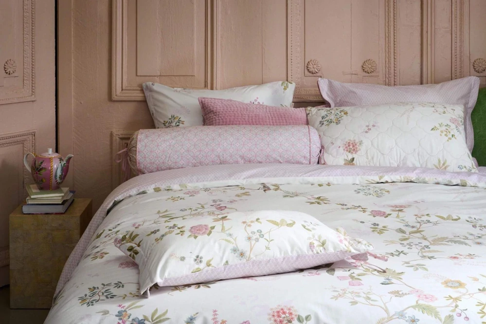 Pip Studio perkálové povlečení Bustani bílé 140x200 + 70x90 cm