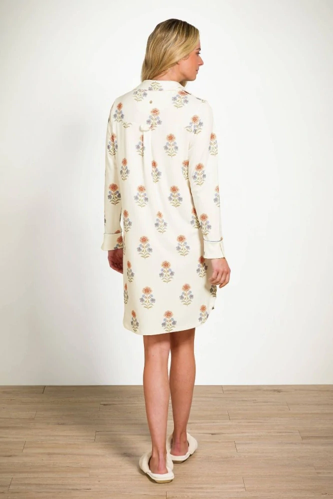 Pip Studio luxusní noční košile Daaltje Tanaka, super premium, bílá