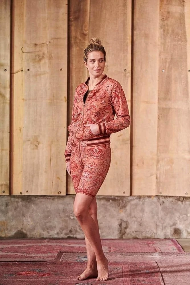 Pip Studio Nicos mikina na zip Kyoto Festival, terra