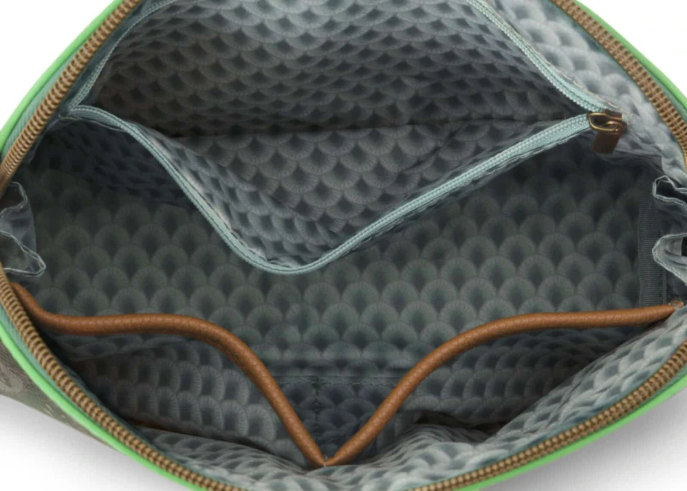 Pip Studio kosmetická taška Triangle Kyoto Festival, zelená