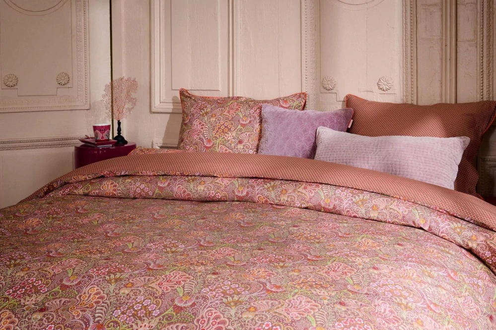 Pip Studio perkálové povlečení Kitenge 140x200 + 70x90, terra