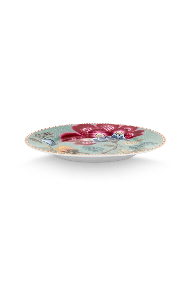 Pip Studio Blooming Tales talíř Ø17cm, modrý