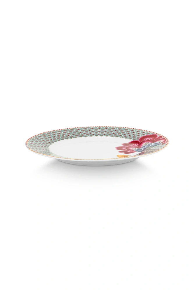 Pip Studio Blooming Tales talíř Ø21cm, modrý