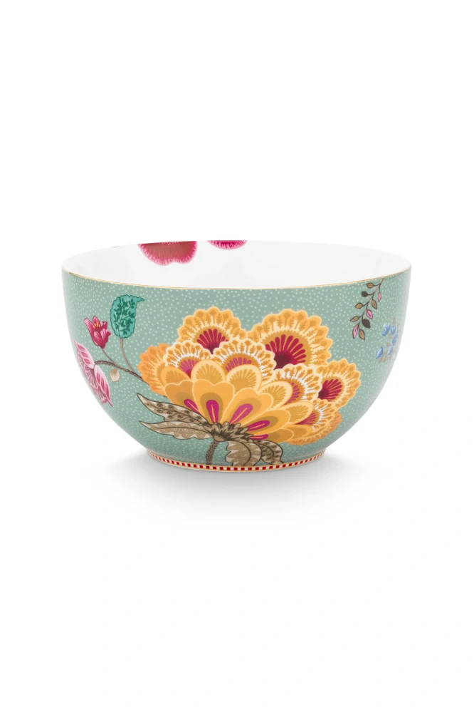 Pip Studio Blooming Tales miska Ø18 cm, modrá