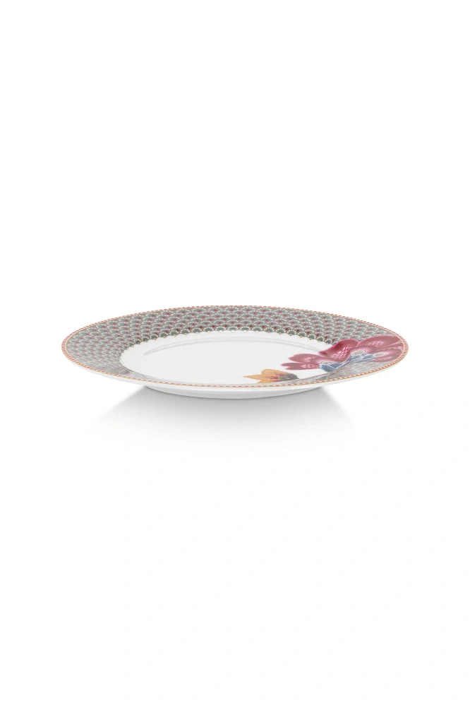 Pip Studio Blooming Tales talíř Ø26,5 cm, khaki
