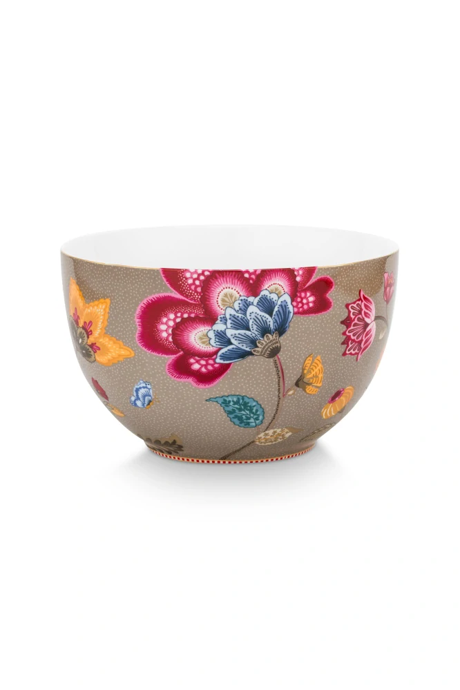 Pip Studio Blooming Tales miska Ø23 cm, khaki