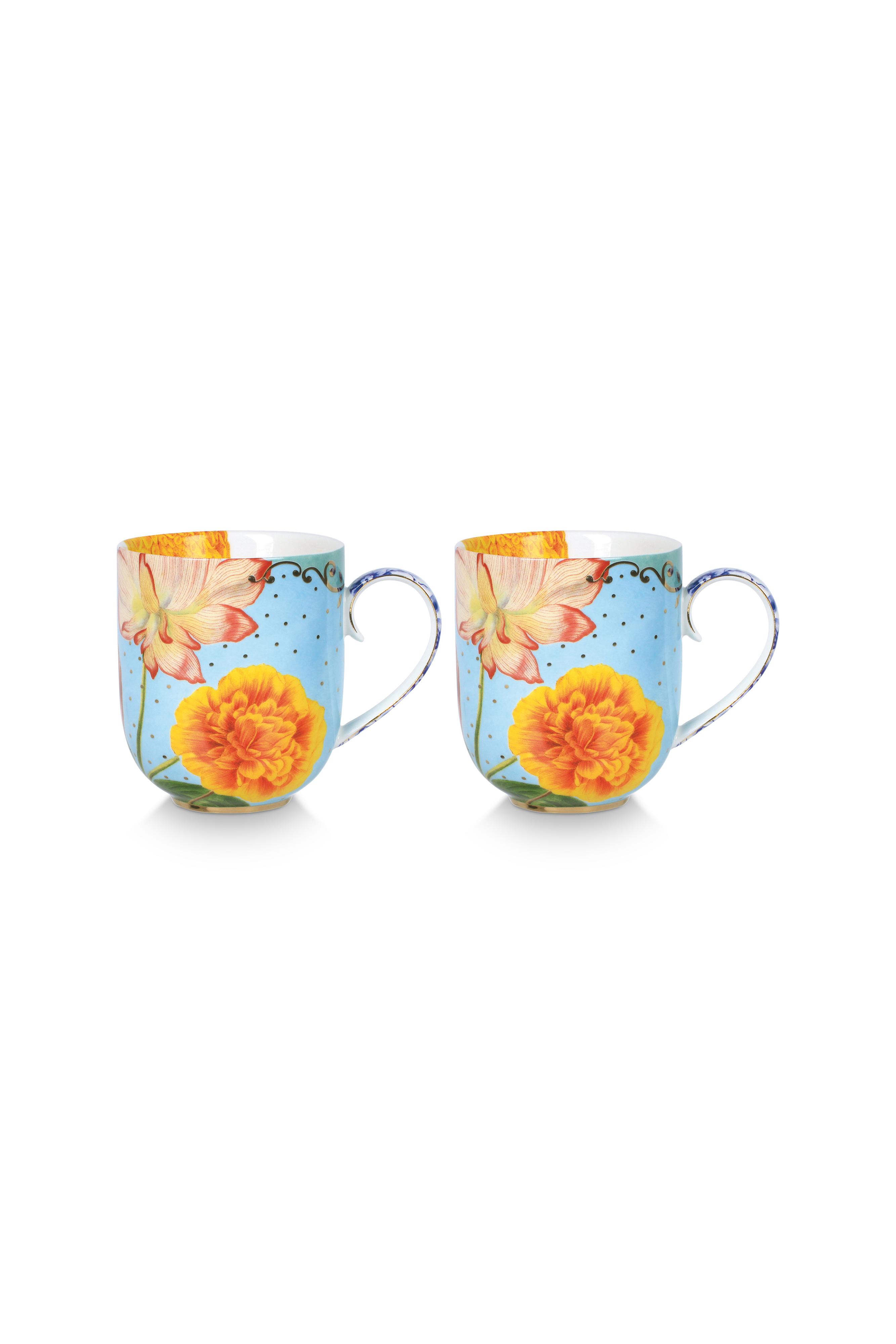 Pip Studio Royal Multi sada 2 ks hrnků 300ml, barevná