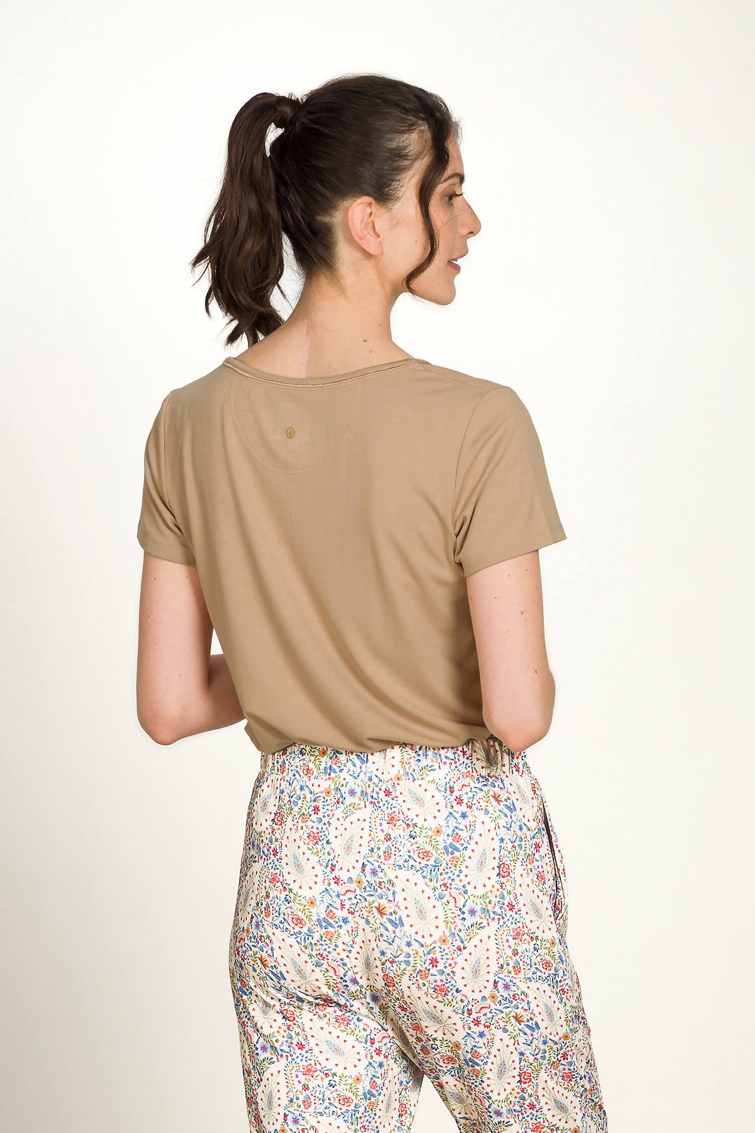 Pip Studio Toy triko s krátkým rukávem Solid, pískové