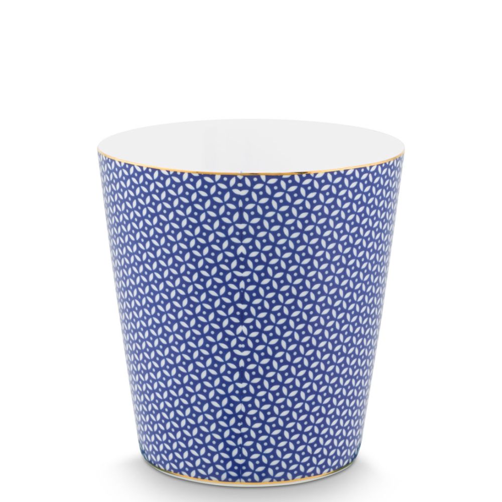 Pip Studio Royal hrnek bez ucha 270ml, modro-bílý