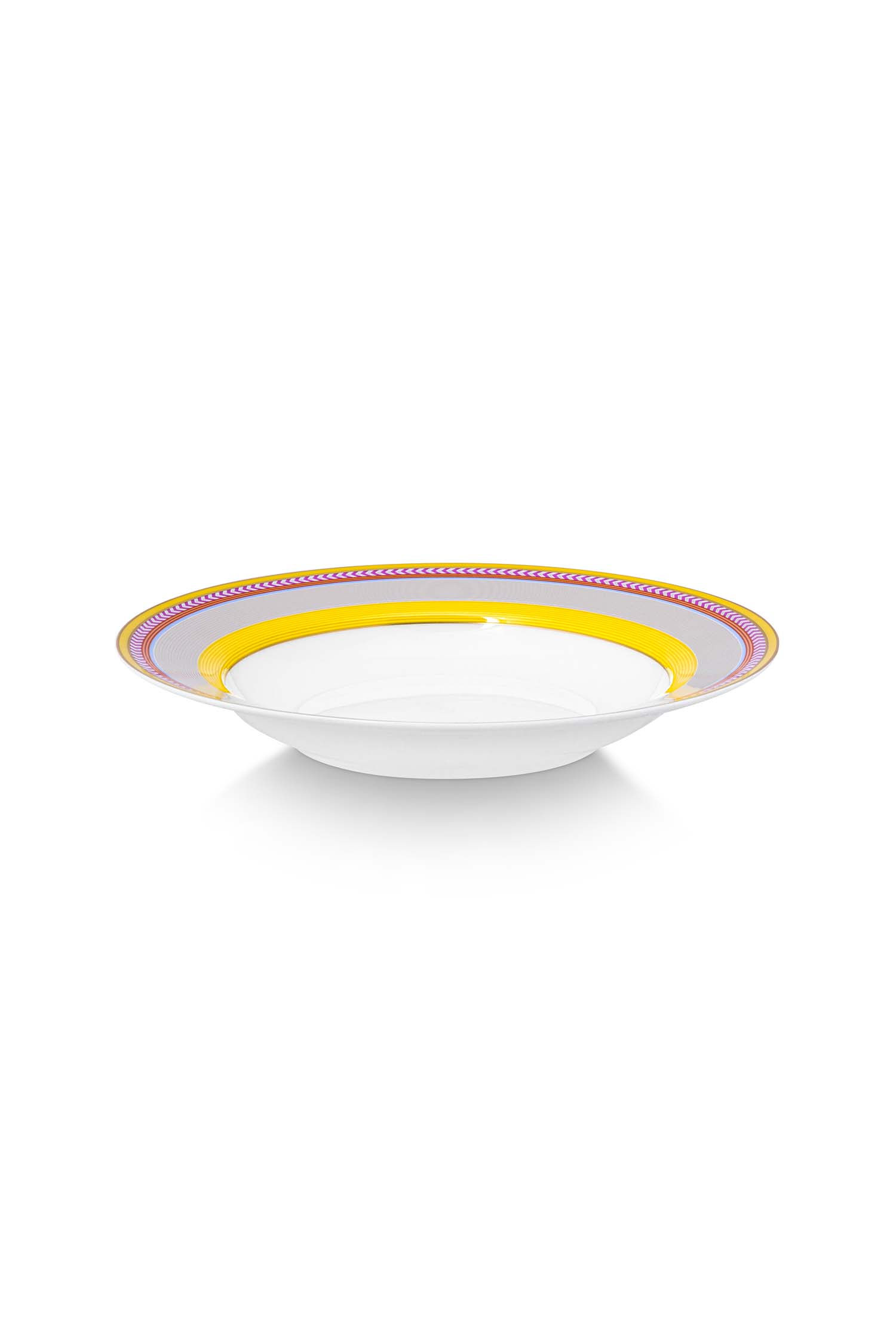 Pip Studio Pip Chique Stripes hluboký talíř ∅23,5 cm, žlutý