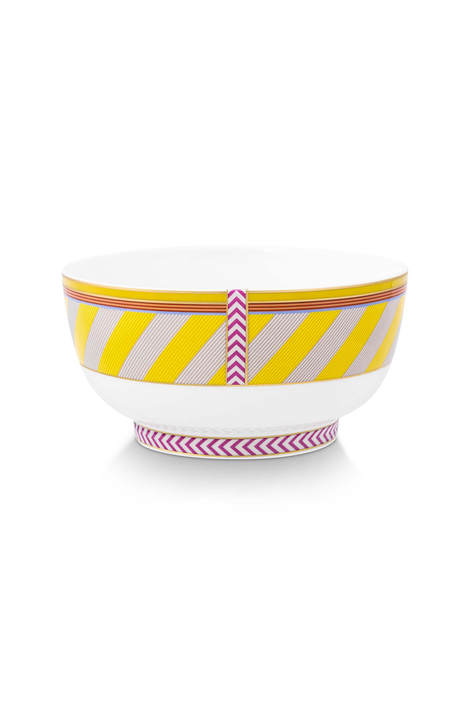 Pip Studio Pip Chique Stripes miska ∅15,5 cm, žlutá