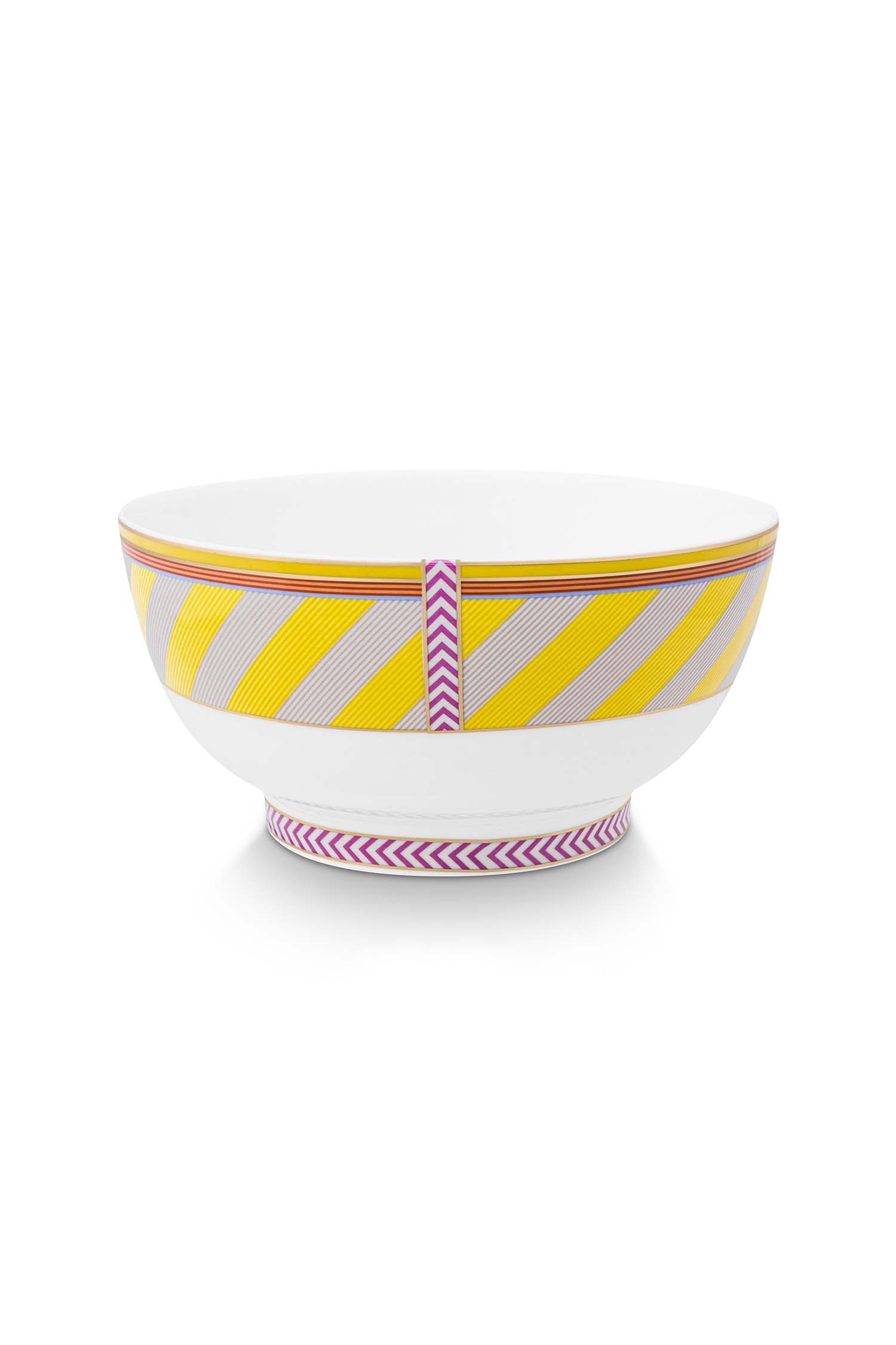 Pip Studio Pip Chique Stripes miska ∅18 cm, žlutá