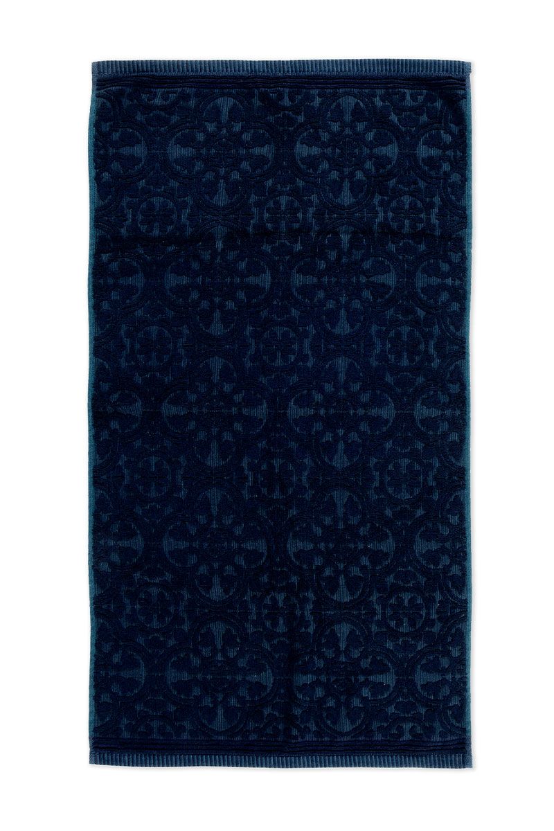 Pip Studio Tile de Pip bavlněný froté ručník tmavě modrý 55x100 cm